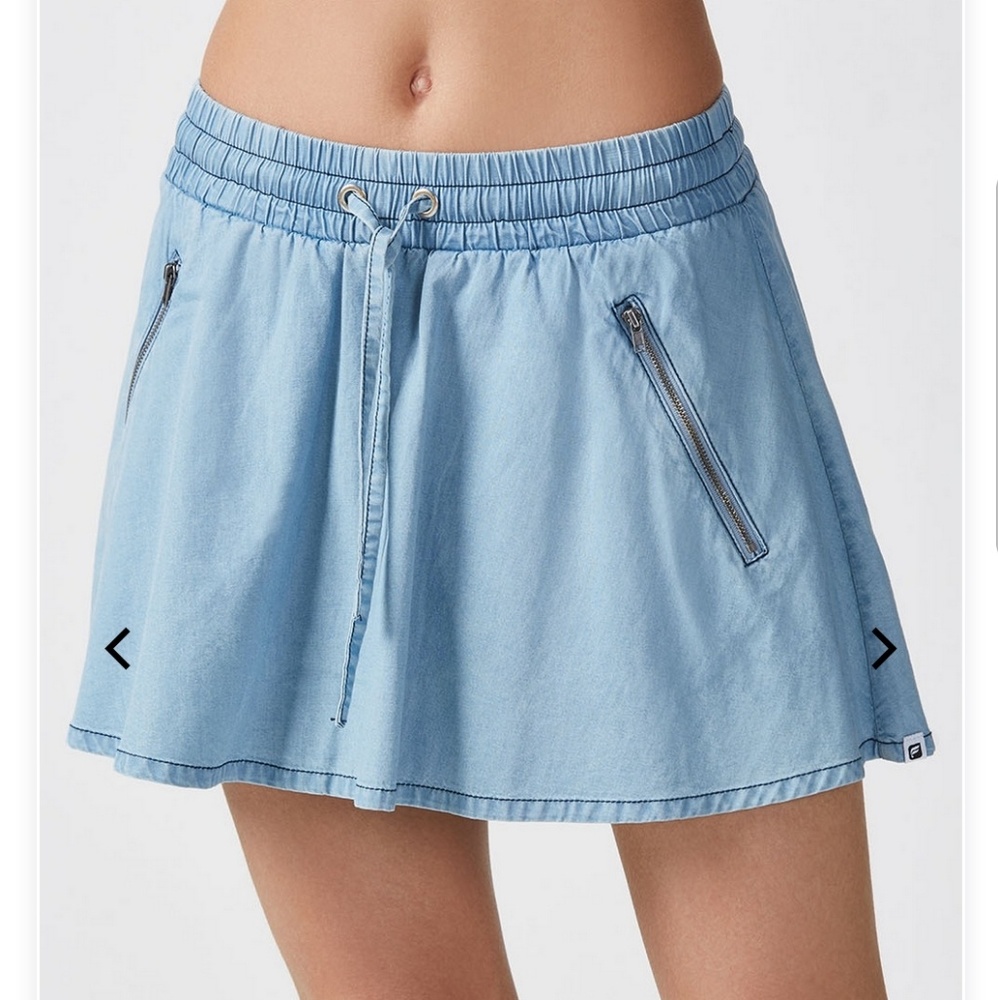 NWT Fabletics Mikah Chambray Skirt